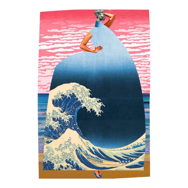 Plate No. 209, Abstract, Collage, Hokusai Wave For Sale