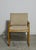 Pair Oak Sled or Loop Base Armchairs in Original Nubby Oatmeal Tweed, 1970s For Sale In Salt Lake City - Image 6 of 7