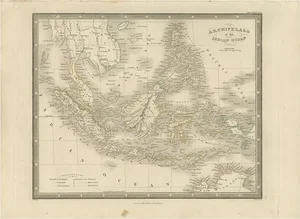 Antique Map of the East Indies by Wyld, 1845
