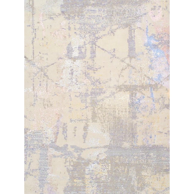 Modern Modern Silk & Wool Beige Area Rug-10' 3" X 14' 6" For Sale - Image 3 of 8