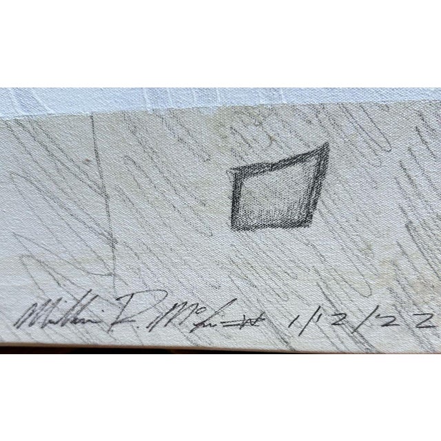 This large-scale mixed-media abstract by celebrated Southern artist William McClure features his signature minimalist...