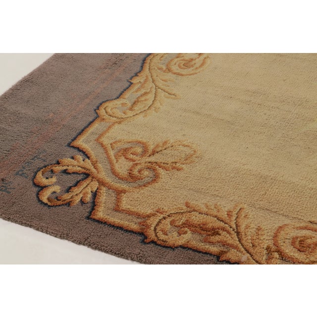 Oversized Antique Spanish Savonnerie Rug With Bold Floral Medallion - Rug & Kilim For Sale In New York - Image 6 of 10