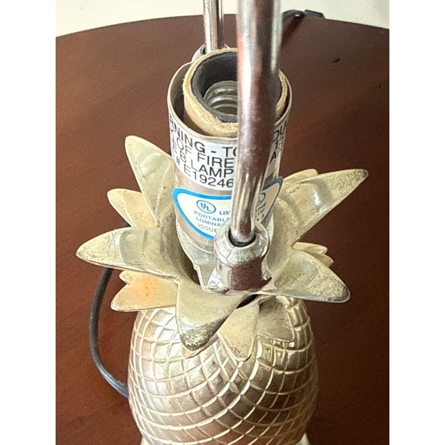 Vintage Petite Pineapple Lamps - A Pair For Sale - Image 16 of 16
