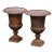 Pair of 19th Century French Cast Iron Medici Urns With Original Patina For Sale