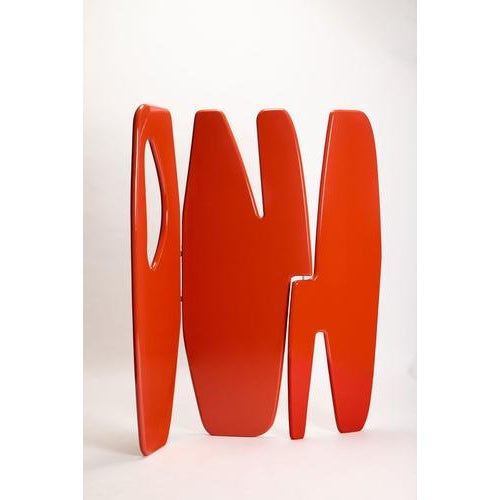 Not Yet Made - Made To Order Handcrafted Panama II Hinge Lacquered Screen in Orange Bronze by Reda Amalou Design For Sale - Image 5 of 10