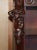 Hand Carved Bookcase in Hardwood with Herm Statues, 1900s For Sale - Image 3 of 18