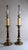 Mid 20th Century Vintage Mid-Century Modern Heavy Brass Beehive Candlestick Boudoir Table Lamps 31" Tall - a Pair For Sale - Image 5 of 10
