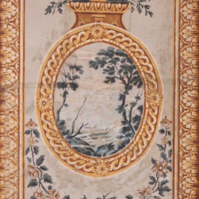 French 20th Century Painted Canvas Panel For Sale - Image 3 of 4