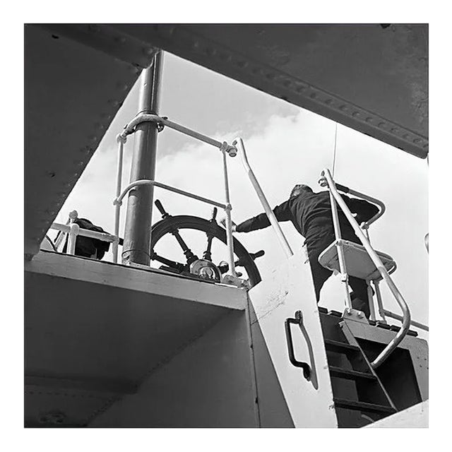 Karl Heinrich Lämmel, Steering Wheel on a Ship, Germany, 1937, Photograph For Sale
