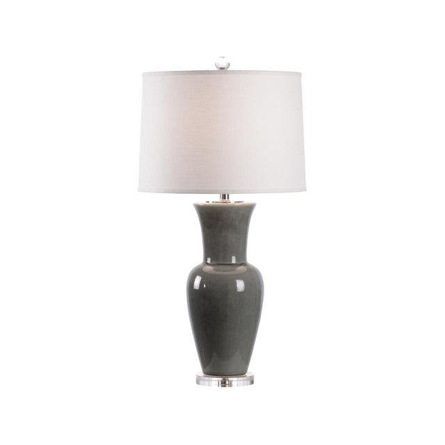 Chelsea House Inc Chelsea House Loftin Vase Lamp in Gray For Sale - Image 4 of 4