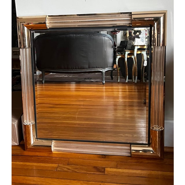 1970s Charles Hollis Jones Style Lucite Mirror For Sale In Saint Louis - Image 6 of 9