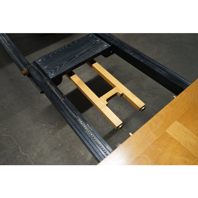 1950s Michael Taylor for Baker Walnut Extension Dining Table Far East Collection For Sale - Image 10 of 18