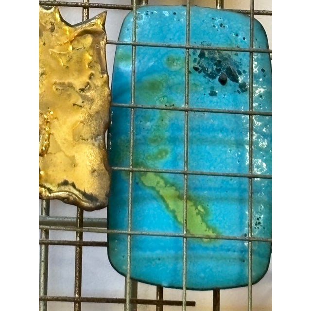 Metal 1960s Metal and Enamel Wall Sculpture by Cranbrook Products For Sale - Image 7 of 7