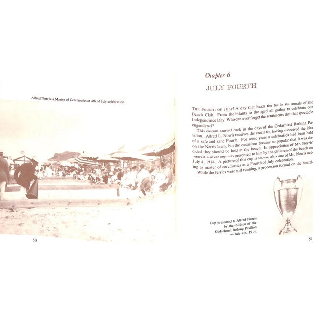 Paper "The Lawrence Beach Club Centennial Edition" 1986 Allison, Benjamin R., m.d. For Sale - Image 7 of 11