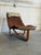 1970s Siesta Lounge Chair Reversible Leather Wool Teak in Style of Ingmar Relling Norway For Sale - Image 10 of 10