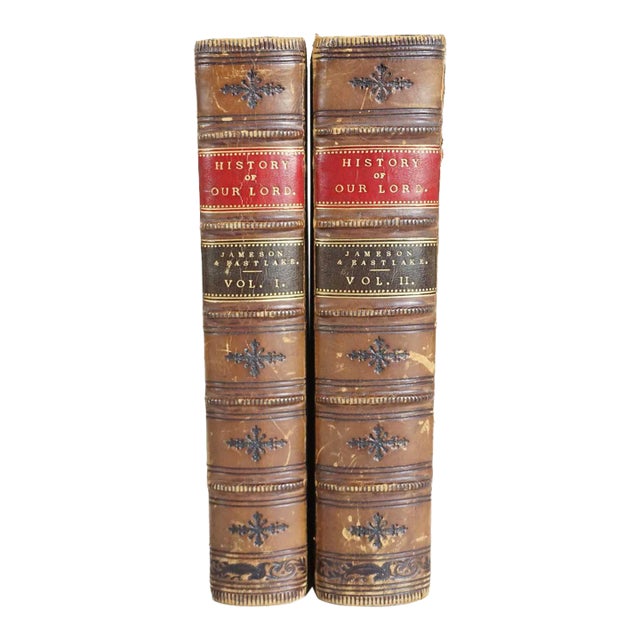 Set Two Books: The History of Our Lord by Anna Jameson & Lady Elizabeth Rigby Eastlake For Sale