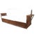 Art Deco 1990s Art Deco Presidents Nantucket Stick Walnut Finished Reed Rattan 3-Seat Sofa For Sale - Image 3 of 5
