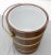 Vermillion Studio Made Walnut and Brass Barrel Style Ice Bucket with Lid For Sale - Image 4 of 10