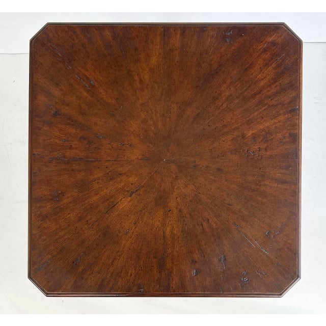 Vintage Wood 2-Tiered Side Table or Nightstand, Cabriole Legs and Single Drawer For Sale In Miami - Image 6 of 8