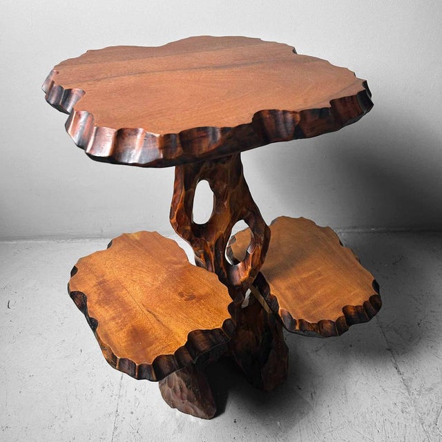 Mid-Century Japanese Wooden Plant Stand, 1960s For Sale - Image 16 of 18
