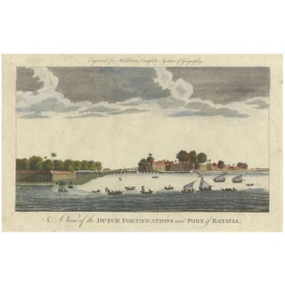 Charles Theodore Middleton, View of the Dutch Fortifications and Port of Batavia, Now Jakarta, 1778, Print For Sale