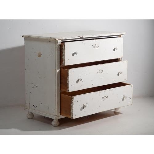 1920s Antique Provencal White Chest of Drawers, 1920s For Sale - Image 5 of 10