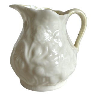 1926-1946 Belleek Irish Porcelain Floral Creamer - Third Black Mark For Sale