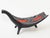 Black Zoomorphic Ceramic Fruit Bowl by Gabriel Fourmaintraux Desvres, 1950 For Sale - Image 8 of 8