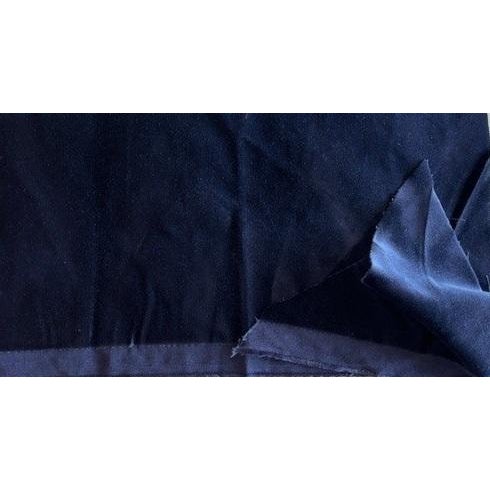 Jim Thompson Midnight Blue Velvet Fabric 30 Yds - Madox /Jt013626001 For Sale - Image 4 of 5