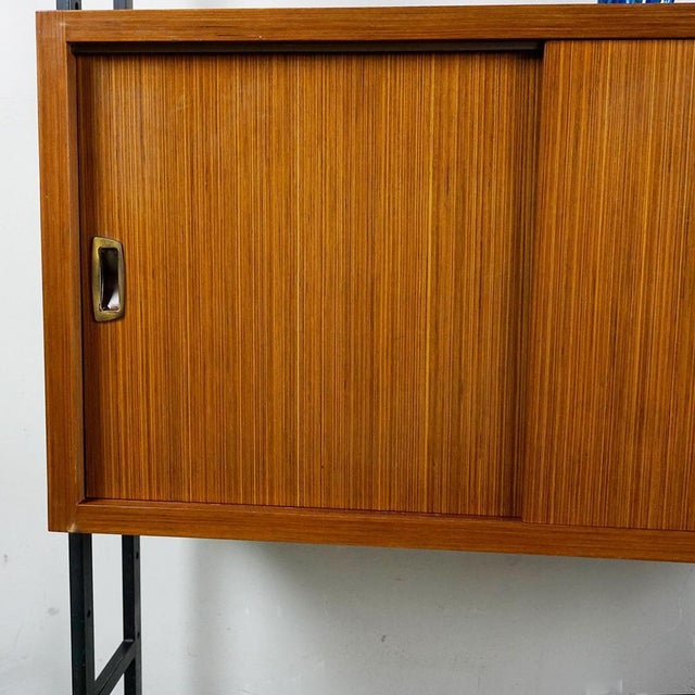 Mid-Century Italian Modular Freestanding Floor to Ceiling Book Case, 1950s For Sale - Image 14 of 16