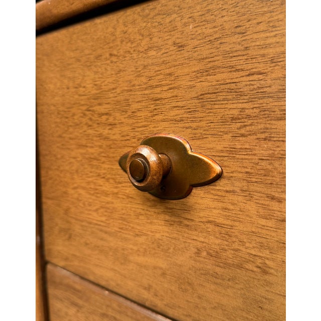 Brown Broyhill Premier Division Mid-Century Highboy Dresser For Sale - Image 8 of 17