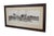 Antique panoramic etching by Ernest Christian Rost. It features a wide country landscape with thatched cottages /...