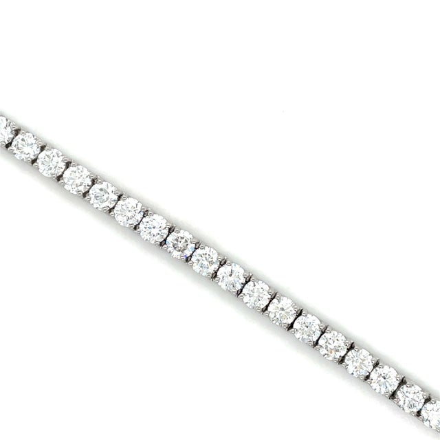 Contemporary Gia Certified, 16.66 Carats Diamond Tennis Bracelet For Sale - Image 3 of 4