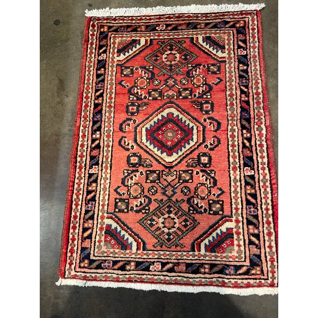 Traditional 1990s Handwoven Persian Karajeh Area Rug 2'2" X 2'10" For Sale - Image 3 of 5