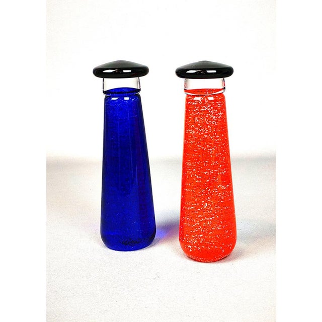 Unique studio glass forms by Ulf Johansson in the color "Signed on the underside." Ulf Johansson is a contemporary...