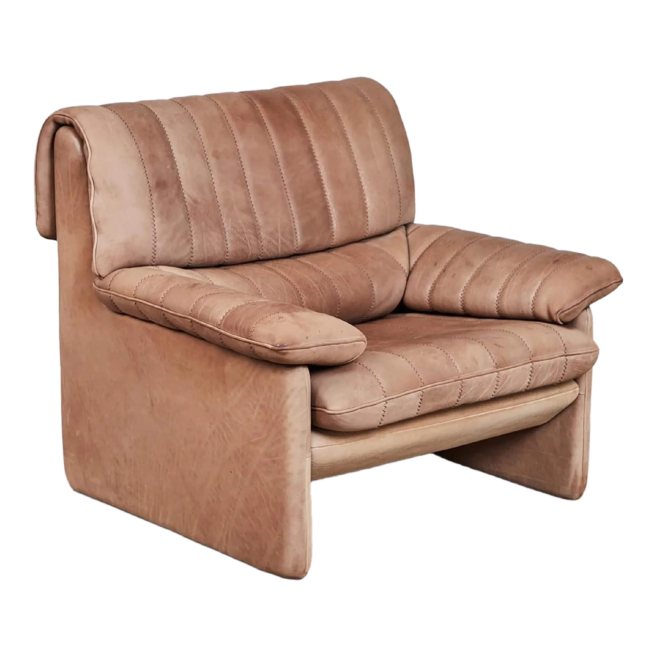 BAE　 de sede スイス製　レザー ラウンジチェア Late 20th Century De Sede Ds 86 Lounge Chair in Patinated Brown