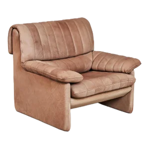 Late 20th Century De Sede Ds 86 Lounge Chair in Patinated Brown Leather