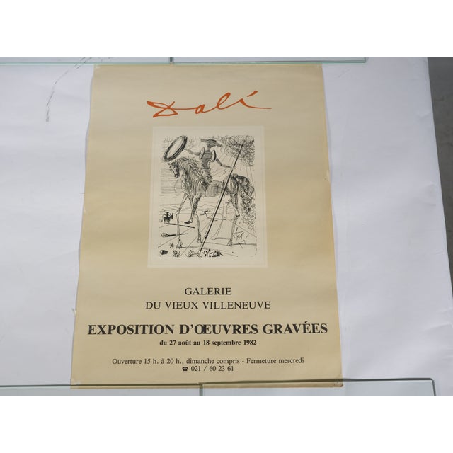 Art poster by Salvador Dalí from the 1980s. Exhibition poster for the show "Exposition d’Œuvres Gravées" at the Galerie du...