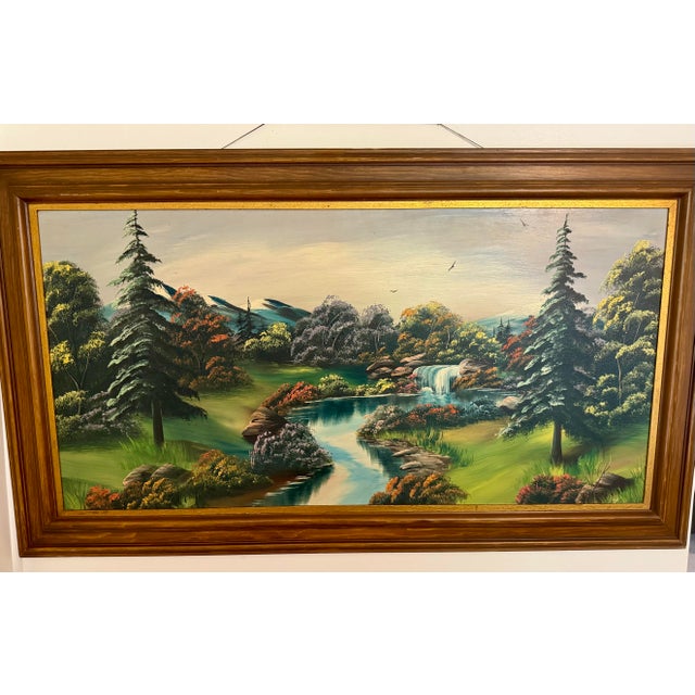 1960s Large Original Oil Painting by Mamie Sherlock For Sale - Image 4 of 12