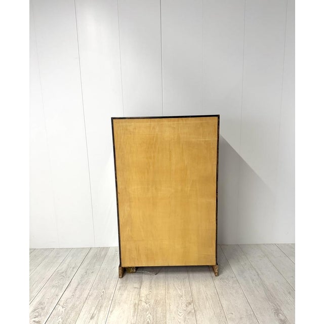 Metal Detail of Bar Cabinet by Aldo Tura, 1950s For Sale - Image 7 of 16