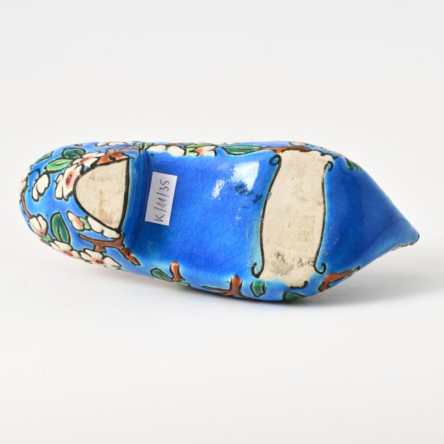 Ceramic French Pottery Shoe from Longwy, 1930s For Sale - Image 7 of 10