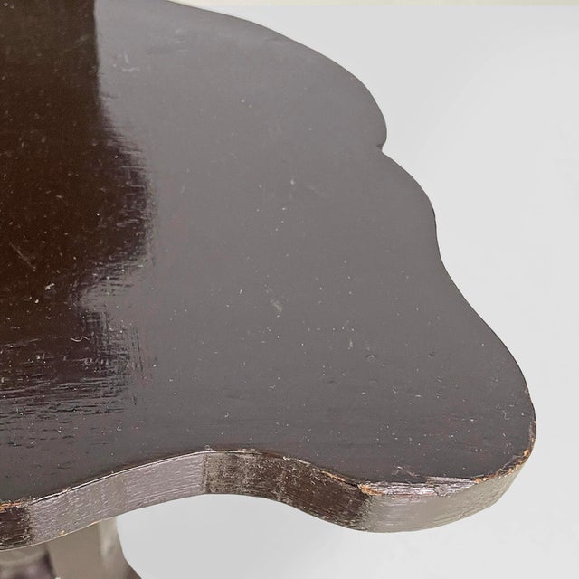 Italian Antique Chair in Black Wood, 1800s For Sale - Image 12 of 14