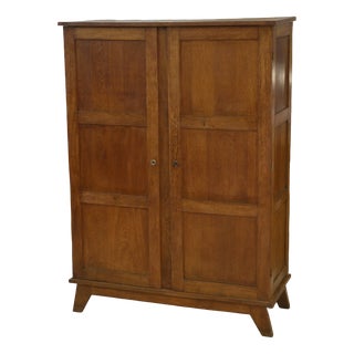 Reconstruction Oak Wardrobe by René Gabriel, 1950s For Sale