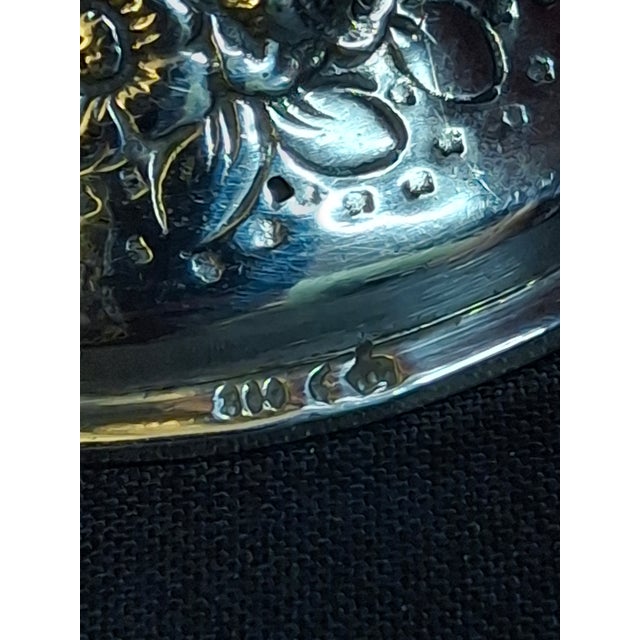 Antique German 800 Solid Silver Hexagonal Kiddush Cup Goblet Judaica Shabbat C1890 For Sale - Image 10 of 18
