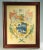 Circa 1799 Holmes & Barnes Coat of Arms Watercolor Painting, Framed For Sale - Image 9 of 9