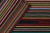 1950s Vintage Chaput Kilim Rug in Polychromatic Stripe Pattern, Multicolor For Sale In New York - Image 6 of 7