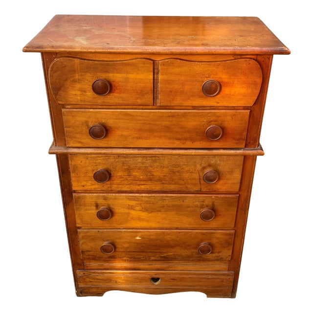 Wooden Chest of Drawers, 1950s For Sale