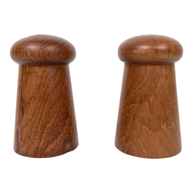 Danish Teak Salt and Pepper Shakers - Vintage For Sale