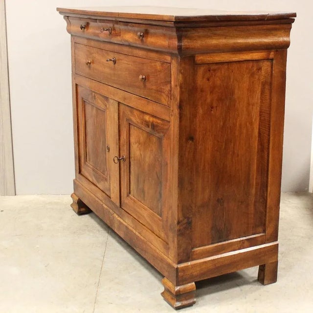 Antique Louis Philippe Walnut Sideboard For Sale - Image 4 of 13