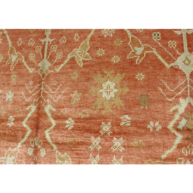 Turkish Oushak Rug With Angora Wool by Keivan Woven Arts 9'10 X 12'10 For Sale - Image 10 of 13